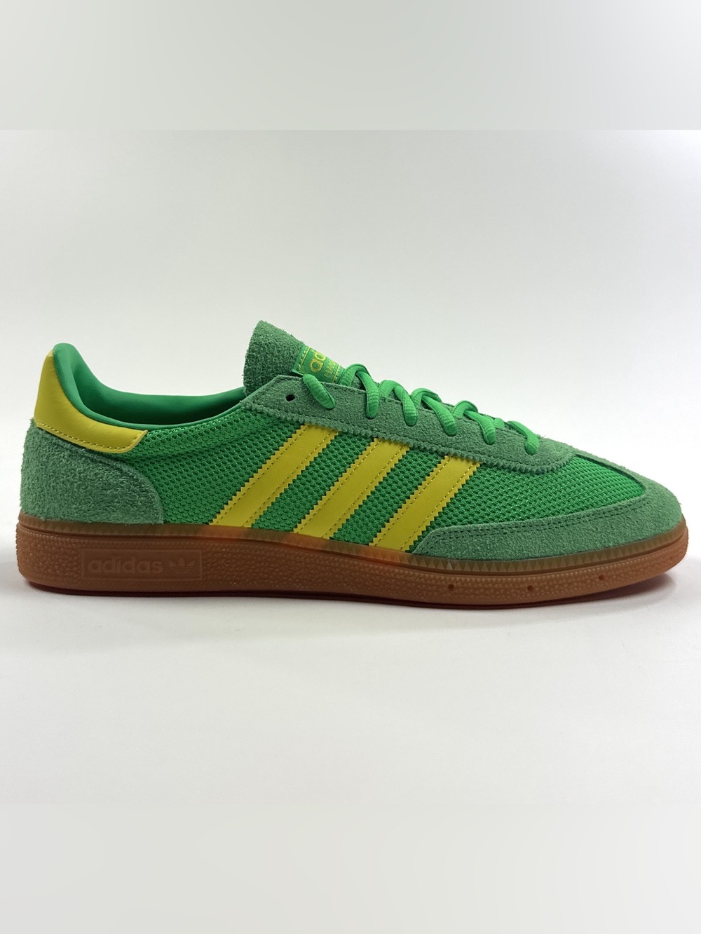 adidas Originals Handball Spezial Green Yellow Mens 9.5 Shoes Athletic JH5444